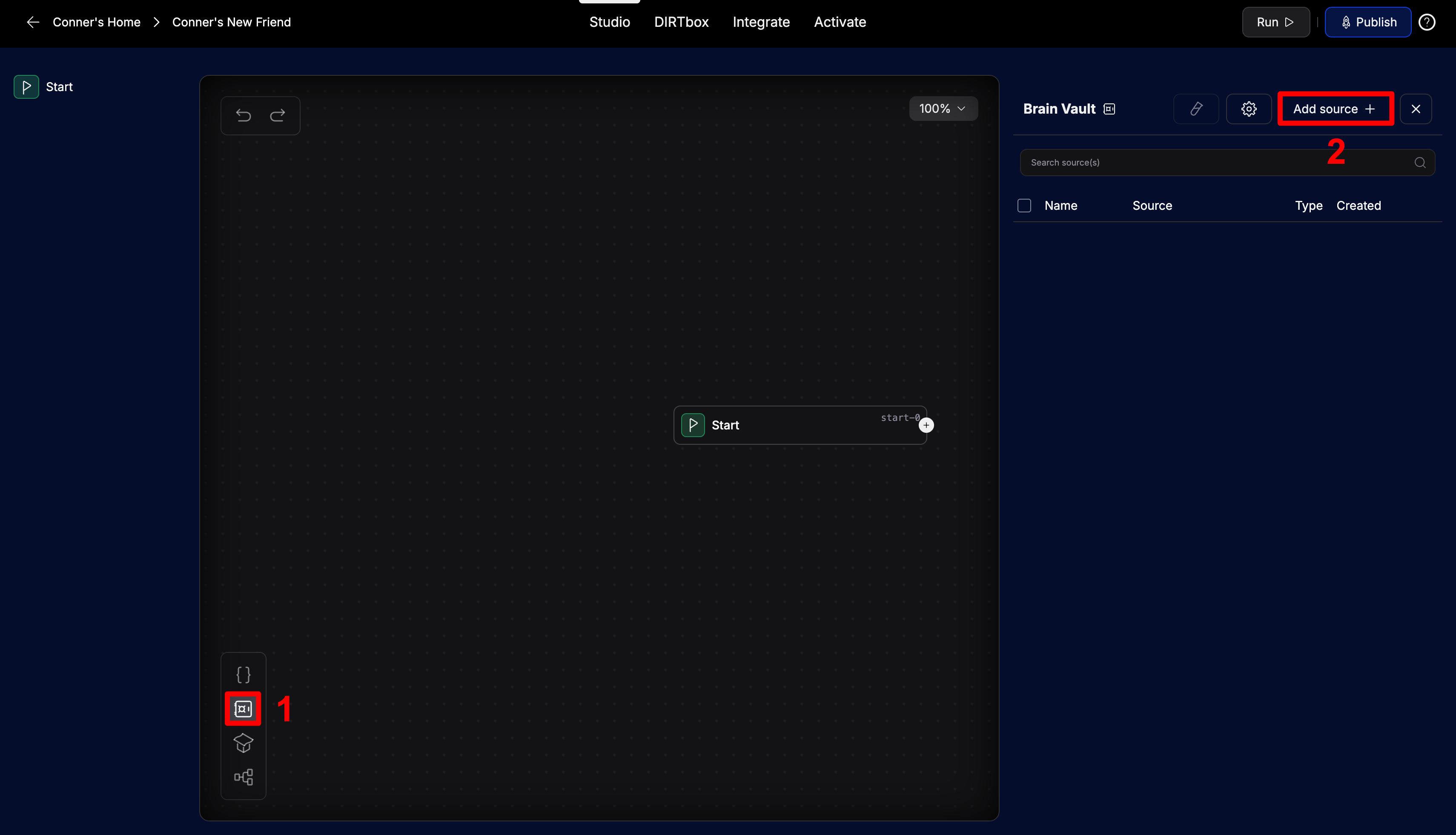 Brain Vault UI